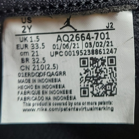 Air Jordan 1 Retro High 'Pollen' (TD / PS) AQ2664-701 - Picture 10 of 10